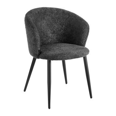 Professionele stoel 4Rico Verso zwart met zachte bekleding voor kapsalon, receptie, kantoor en stijlvol interieur