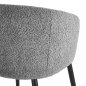 Professionele stoel 4Rico Verso in grijstinten met zachte sherpa-bekleding voor salon, kantoor en modern interieur