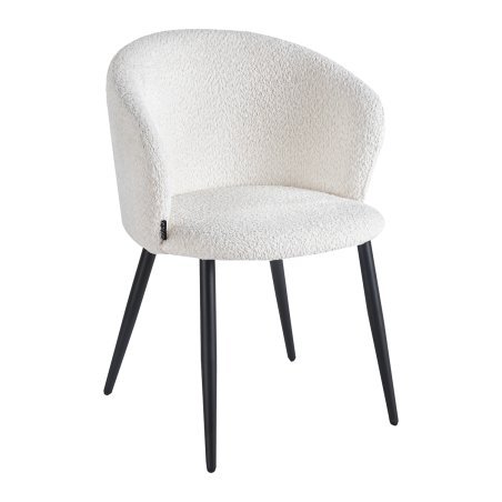 Stoel 4Rico Verso wit met zachte bekleding, ergonomisch comfort voor salon, kantoor, ontvangst en modern interieur