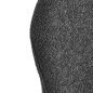 Professionele stoel 4Rico Lucente zwart met sherpa bekleding en geprofileerde rugleuning voor salon, receptie en interieur Professionele stoel 4Rico Lucente zwart met sherpa bekleding en geprofileerde rugleuning voor salon, receptie en interieur