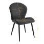 Professionele stoel 4Rico Lucente zwart met sherpa bekleding en geprofileerde rugleuning voor salon, receptie en interieur Professionele stoel 4Rico Lucente zwart met sherpa bekleding en geprofileerde rugleuning voor salon, receptie en interieur