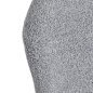 Professionele stoel 4Rico Lucente grijs met sherpa bekleding en geprofileerde rugleuning voor salon, receptie en interieur