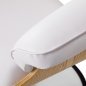 Hairdressing chair Gabbiano Florencja in white with a white base