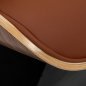 Professionele kapperswasunit Gabbiano Florencja bruin met verstelbare keramische wasbak voor comfortabel salonwerk