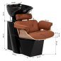 Hairdressing wash unit Gabbiano Florencja brown