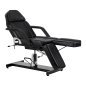 Hydraulische pedicurestoel Sillon 210 zwart met schommelfunctie en gedeelde voetsteun voor salon en podotherapie