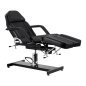 Hydraulic pedicure beauty chair Sillon 210 with rocking function and split footrest black
