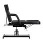 Hydraulic pedicure beauty chair Sillon 210 with rocking function and split footrest black