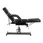 Hydraulic pedicure beauty chair Sillon 210 with rocking function and split footrest black