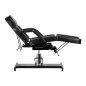 Hydraulic pedicure beauty chair Sillon 210 with rocking function and split footrest black