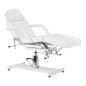 Hydraulische pedicurestoel Sillon 210 wit met schommelfunctie en gedeelde voetsteun voor salon en podotherapie