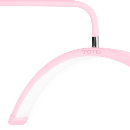 Professionele behandellamp MOMO MX6 GLOW roze 36 W met schaduwvrij LED-licht voor wimpers, beauty, make-up, foto en video
