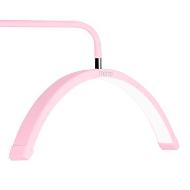 Professionele behandellamp MOMO MX6 GLOW roze 36 W met schaduwvrij LED-licht voor wimpers, beauty, make-up, foto en video