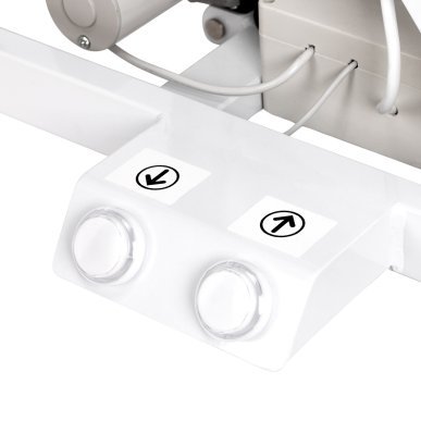 Elektrische trimtafel PAW 3 met verlichting, wit, voor professionele hondentrimsalons en ergonomische vachtverzorging