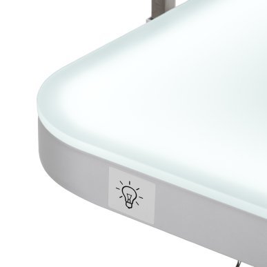 Elektrische trimtafel PAW 3 met verlichting, wit, voor professionele hondentrimsalons en ergonomische vachtverzorging