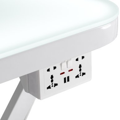 Elektrische trimtafel PAW 3 met verlichting, wit, voor professionele hondentrimsalons en ergonomische vachtverzorging