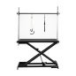 Elektrische trimtafel PAW 1 zwart met hoogteverstelling 22-85 cm en voetbediening voor professionele hondentrimsalon