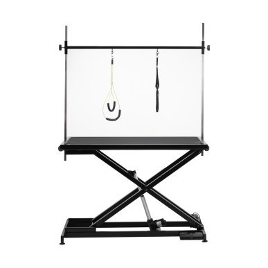 Elektrische trimtafel PAW 1 zwart met hoogteverstelling 22-85 cm en voetbediening voor professionele hondentrimsalon