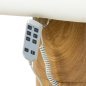 Elektrische cosmetische behandelstoel Sillon Cloud met 3 motoren, crèmekleurig, professioneel voor beautysalons