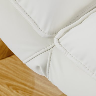 Elektrische cosmetische behandelstoel Sillon Cloud met 3 motoren, crèmekleurig, professioneel voor beautysalons