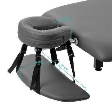 Elektrische revalidatietafel voor massage en fysiotherapie BALANCE Eso 1, hoogte 50-95 cm, grijs voor praktijk