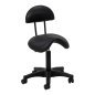 Cosmetic stool 6001 black with a black base