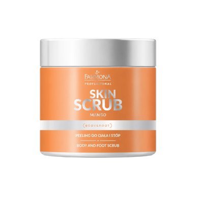 Body- en voetscrub Farmona Skin Scrub Fresh Mango 500 g voor droge huid, gladheid en verzorging van ruwe voeten
