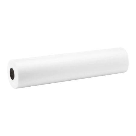 Wegwerp onderlegger van non-woven vlies 18 g, wit, 60 cm x 100 m op rol met perforatie voor salonbehandelingen