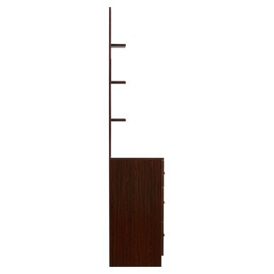 Professionele barberconsole Gabbiano MT-1112 Nut bruin met spiegel, planken en laden voor kapsalon en barbershop