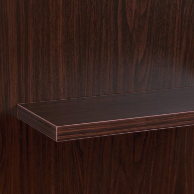 Professionele barberconsole Gabbiano MT-1112 Nut bruin met spiegel, planken en laden voor kapsalon en barbershop