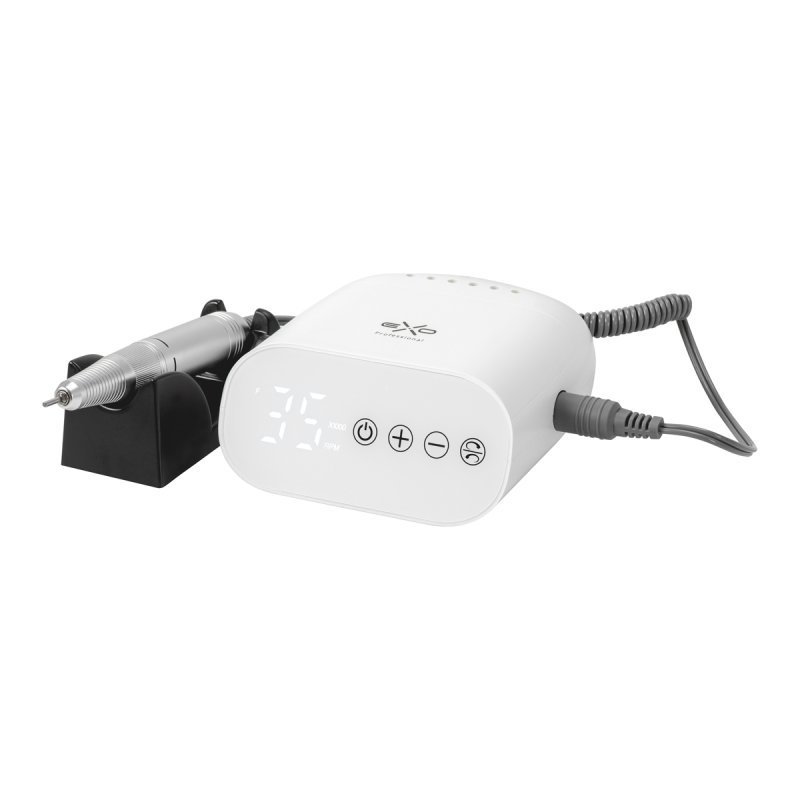 Professionele nagelfrees EXO Flux wit 35 W 35.000 RPM met Twist-Lock en touchscreen voor manicure en pedicure in salon Professionele nagelfrees EXO Flux wit 35 W 35.000 RPM met Twist-Lock en touchscreen voor manicure en pedicure in salon