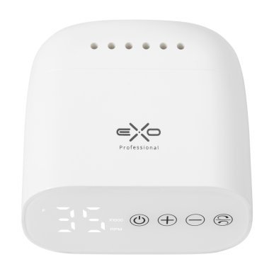 Professionele nagelfrees EXO Flux wit 35 W 35.000 RPM met Twist-Lock en touchscreen voor manicure en pedicure in salon