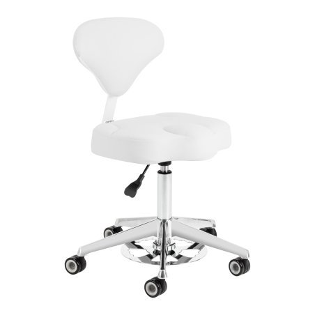 Cosmetic stool Azzurro 156-F bump-up snow-white