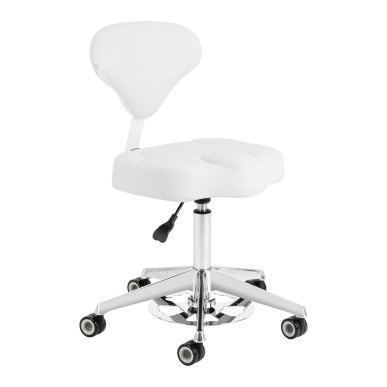 Cosmetic stool Azzurro 156-F bump-up snow-white