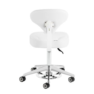 Cosmetic stool Azzurro 156-F bump-up snow-white