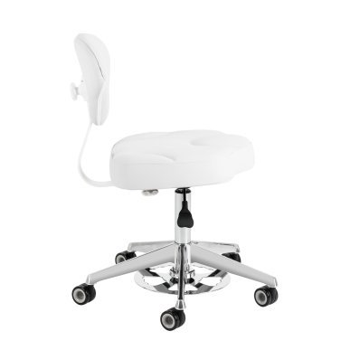 Cosmetic stool Azzurro 156-F bump-up snow-white