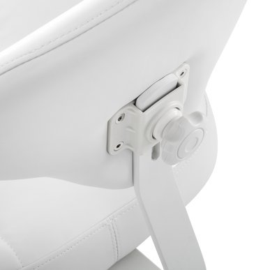 Professionele cosmetische werkkruk Azzurro 156-F bump-up sneeuwwit met verstelbare rugleuning voor salon en praktijk