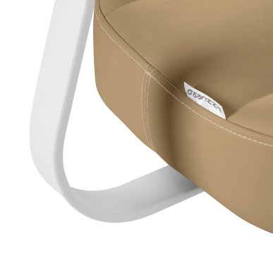 Professionele cosmetische werkkruk Azzurro 156-F bump-up beige met verstelbare rugleuning voor salon en praktijk