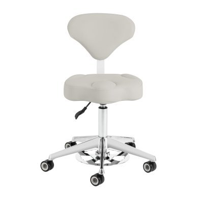Cosmetic stool Azzurro 156-F bump-up grey