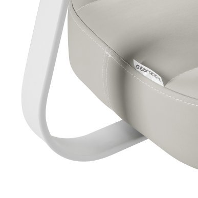 Professionele cosmetische werkkruk Azzurro 156-F bump-up grijs met verstelbare rugleuning voor salon en praktijk
