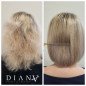 HaarBotox Platinum Herstel-, Diepvoedende, Anti-Frizz Thermische Haarbehandeling voor Blond Haar, Anti-Geel set 500ml + 300ml