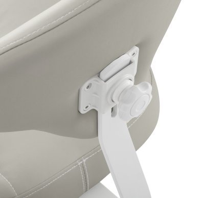 Professionele cosmetische werkkruk Azzurro 156-F bump-up grijs met verstelbare rugleuning voor salon en praktijk