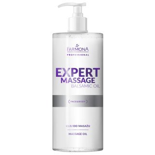 Massageolie Farmona Expert Massage Balsamic Oil 500 ml voor gezicht en lichaam, hydratatie, gladheid en huidelasticiteit