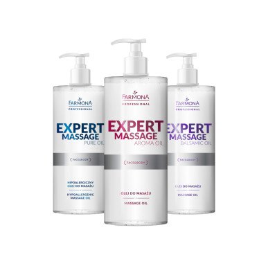 Massageolie Farmona Expert Massage Balsamic Oil 500 ml voor gezicht en lichaam, hydratatie, gladheid en huidelasticiteit