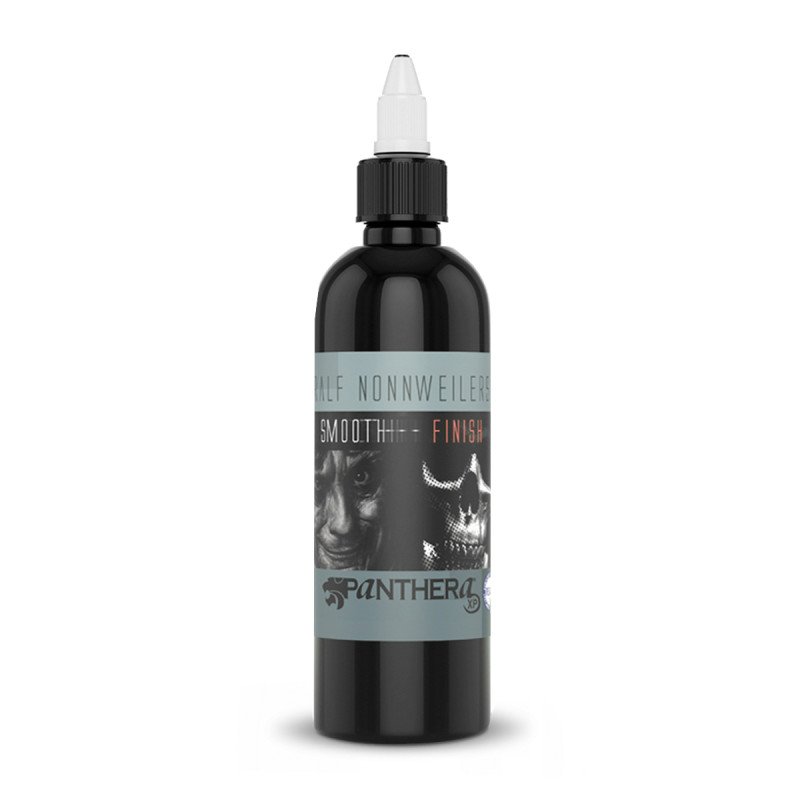 Tattoo-inkt Panthera Artist Series Ralf Nonnweiler Smooth Finish 150 ml voor lichte afwerking, subtiele details en REACH 2022 Tattoo-inkt Panthera Artist Series Ralf Nonnweiler Smooth Finish 150 ml voor lichte afwerking, subtiele details en REACH 2022