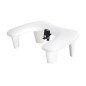MOMO Croissant manicure rest with mobile phone holder white