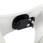 Manicure handsteun MOMO Croissant wit met verstelbare telefoonhouder, U-vorm en ruimte voor UV-lamp in nagelsalon Manicure handsteun MOMO Croissant wit met verstelbare telefoonhouder, U-vorm en ruimte voor UV-lamp in nagelsalon