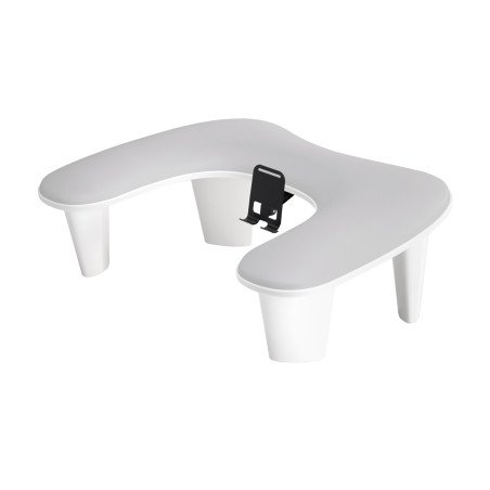 MOMO Croissant manicure rest with mobile phone holder grey