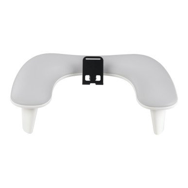 Manicure handsteun MOMO Croissant grijs met verstelbare telefoonhouder, U-vorm en ruimte voor UV-lamp in nagelsalon