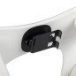 Manicure handsteun MOMO Croissant grijs met verstelbare telefoonhouder, U-vorm en ruimte voor UV-lamp in nagelsalon